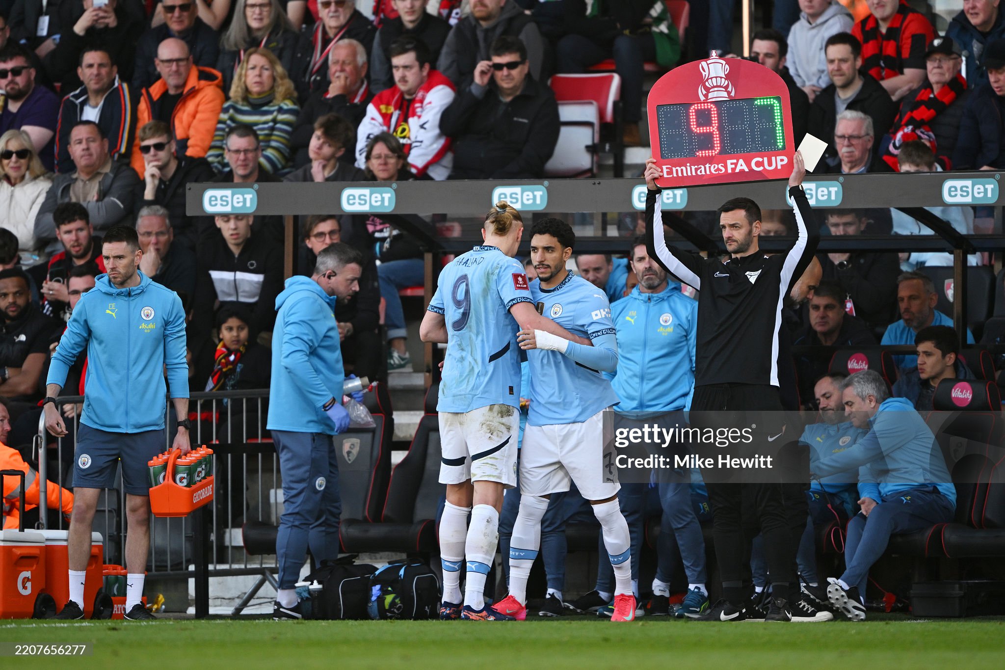 Manchester City forward Omar Marmoush replaces Erling Haaland