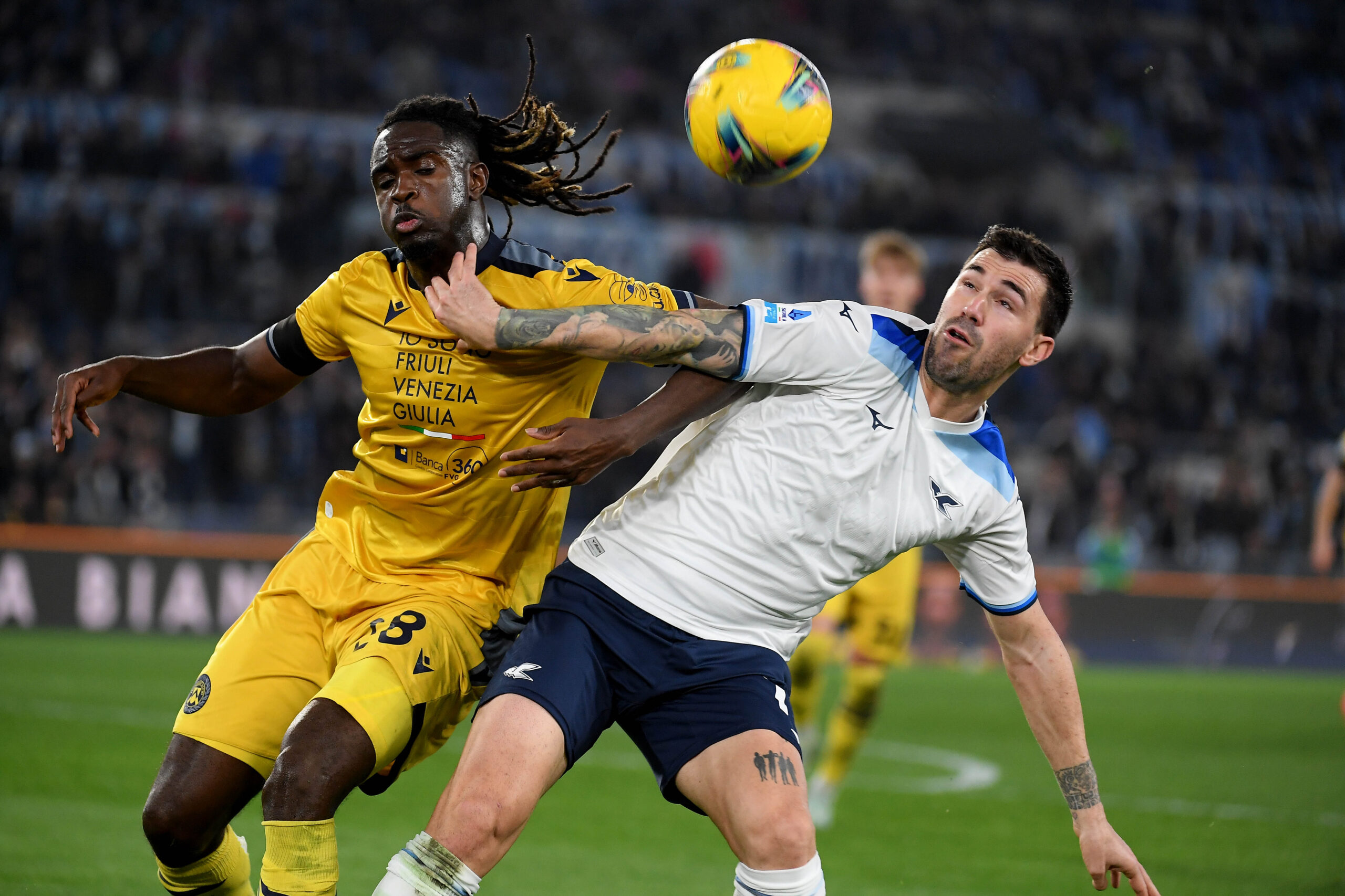West Ham target Solet in action against Lazio