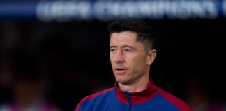 Robert Lewandowski of FC Barcelona