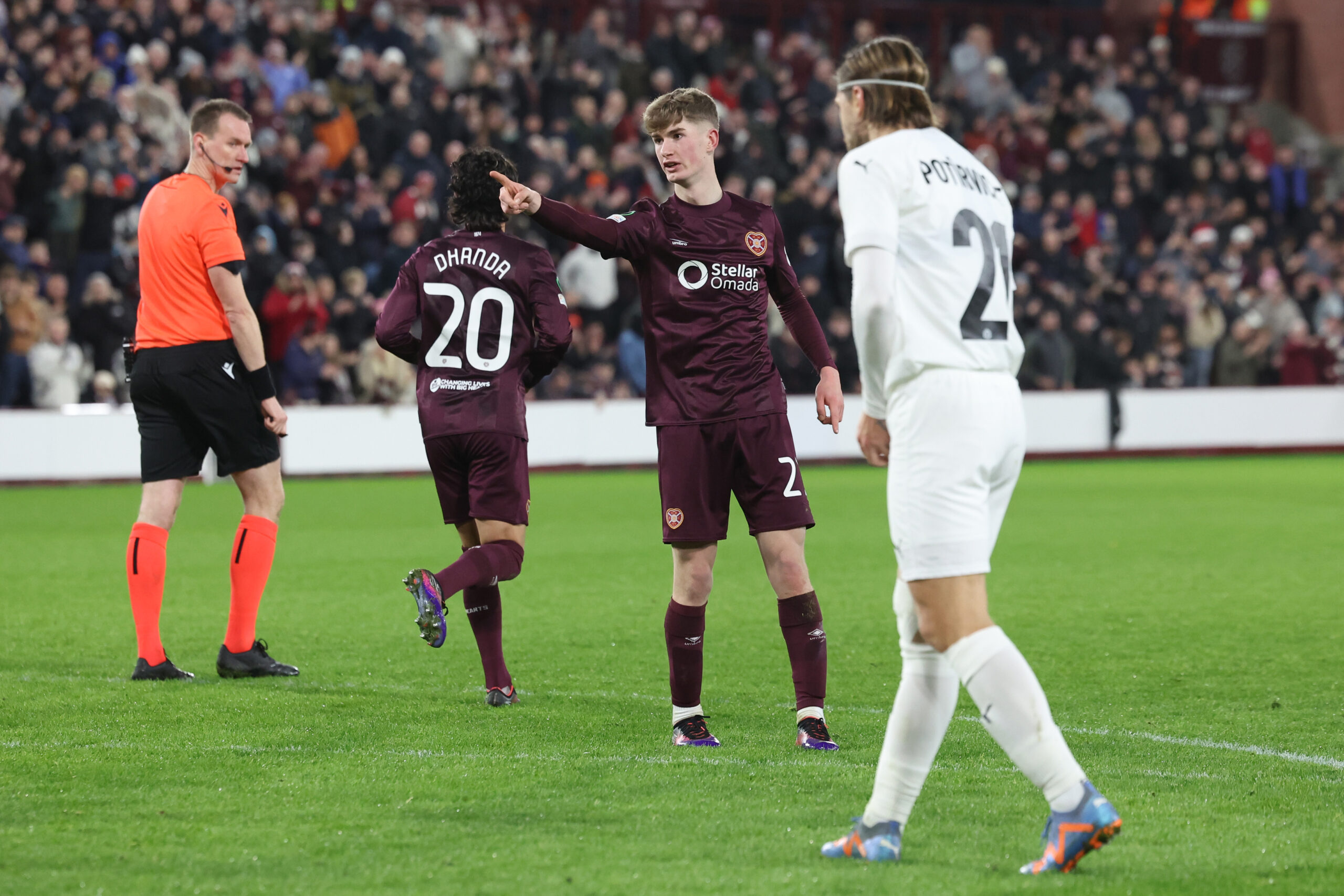 Newcastle United target James Wilson celebrates his goal against FC Petrocub