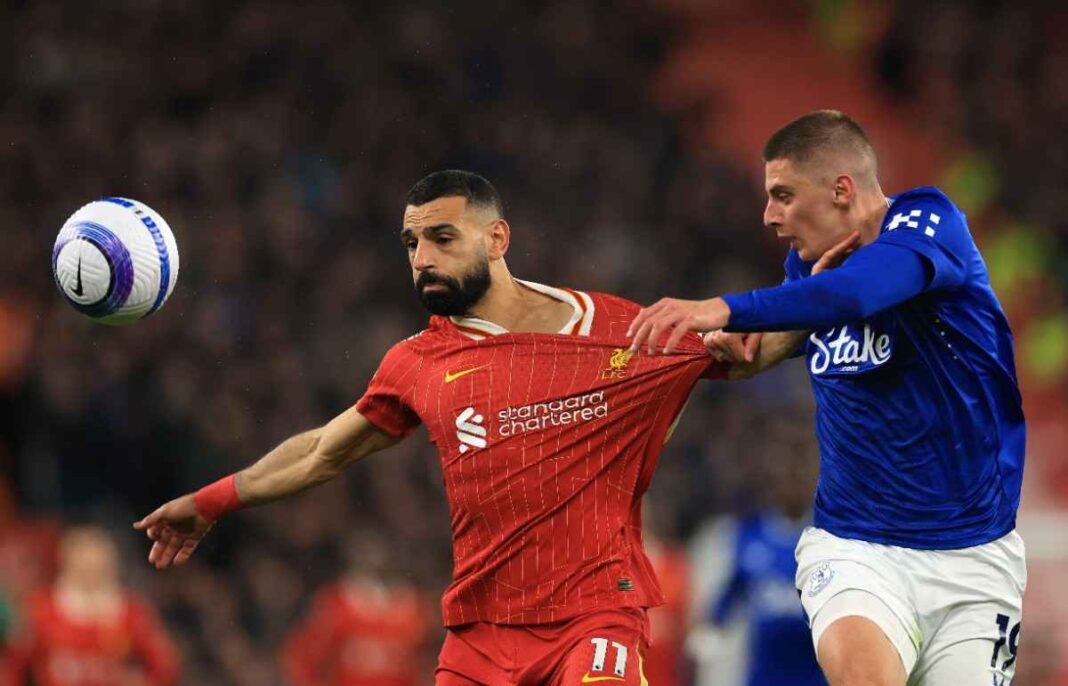 liverpool-fc-v-everton-fc-premier-league (1) Mohamed Salah of Liverpool