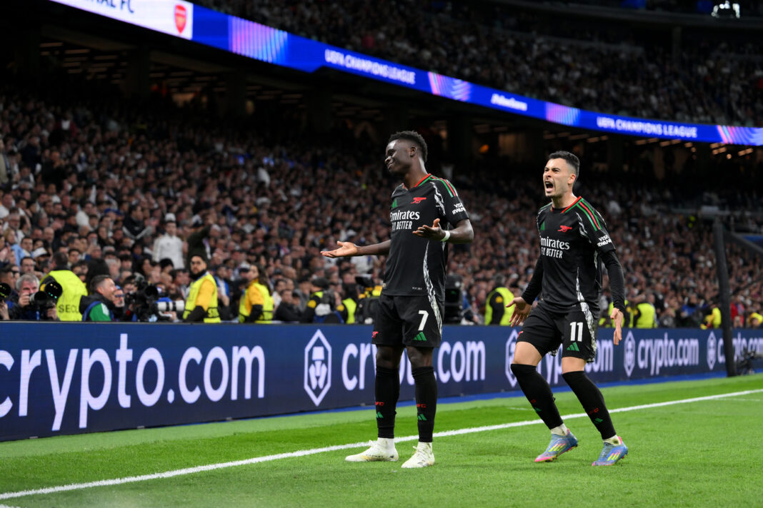 Real Madrid C.F. v Arsenal FC - UEFA Champions League 2024/25 Quarter Final Second Leg Arsenal