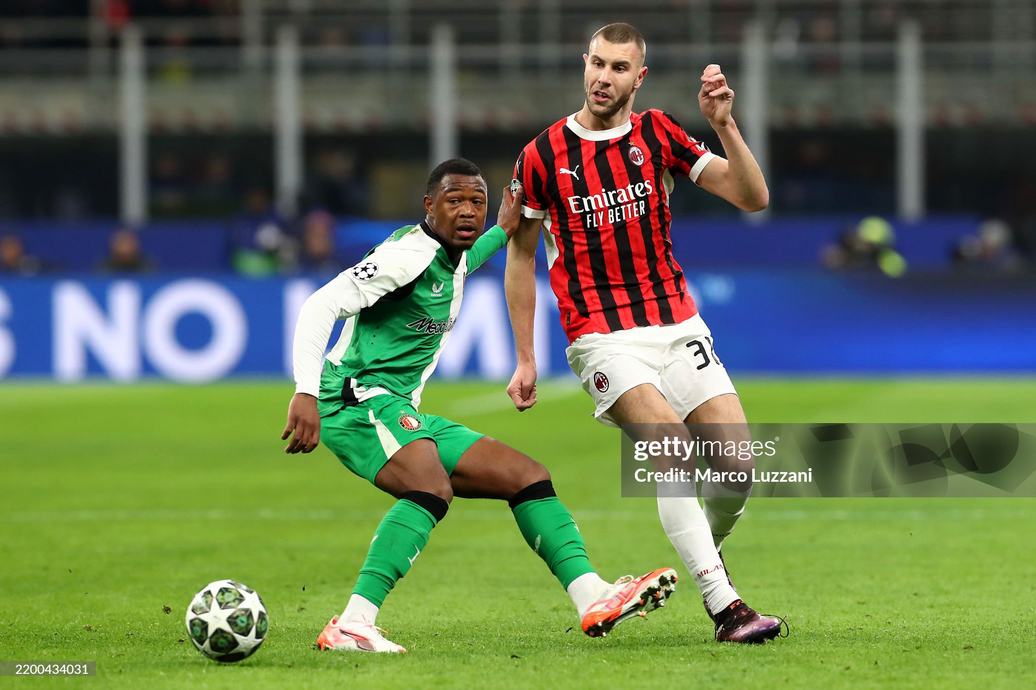 Aston Villa target Zépiqueno Redmond in action against AC Milan