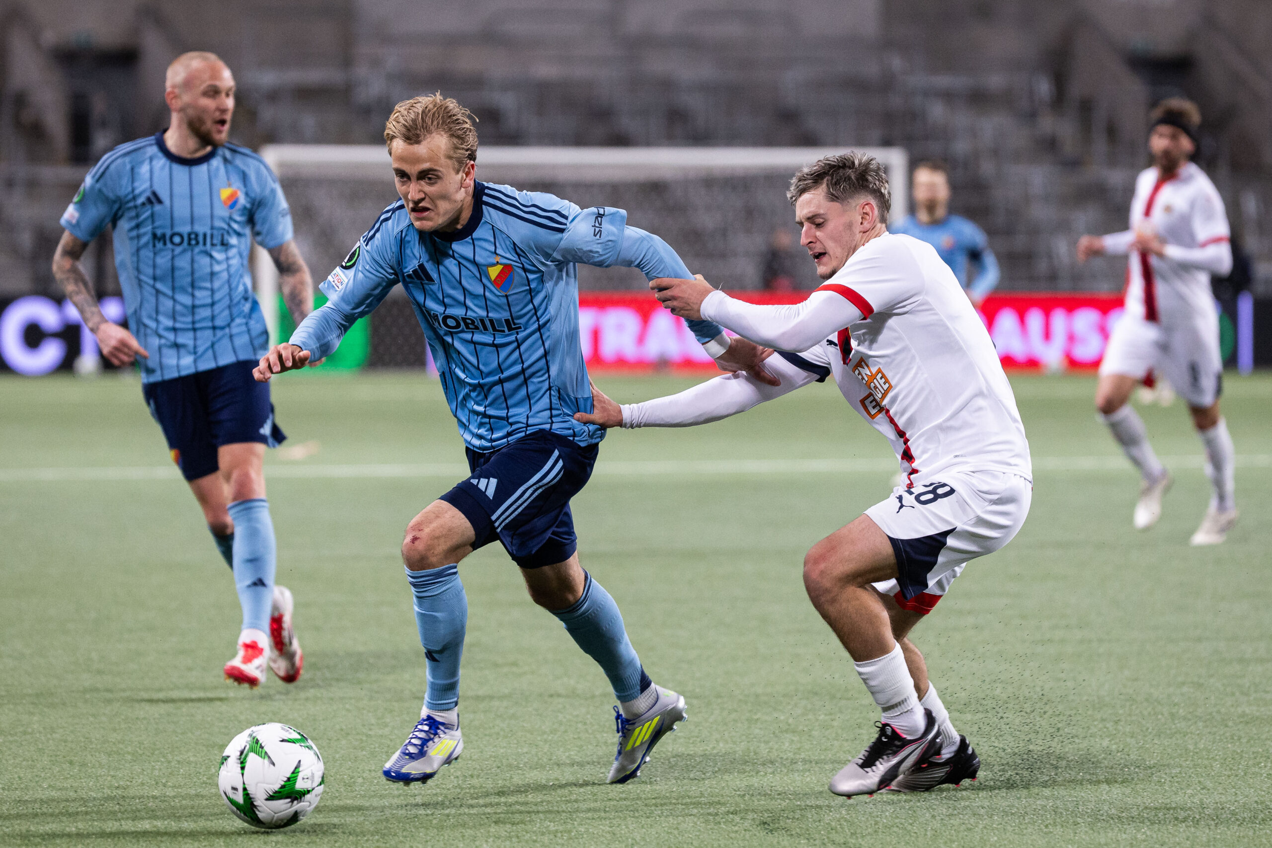 Rangers target Oskar Fallenius in action against SK Rapid