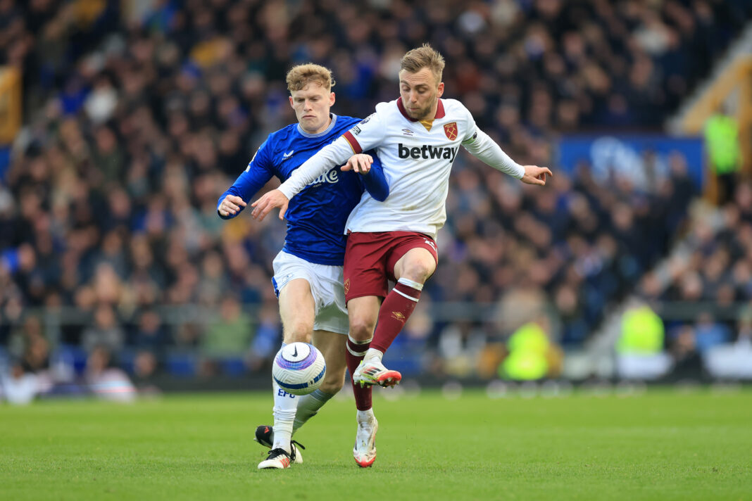 Everton FC v West Ham United FC - Premier League Jarrad Bowen West Ham United