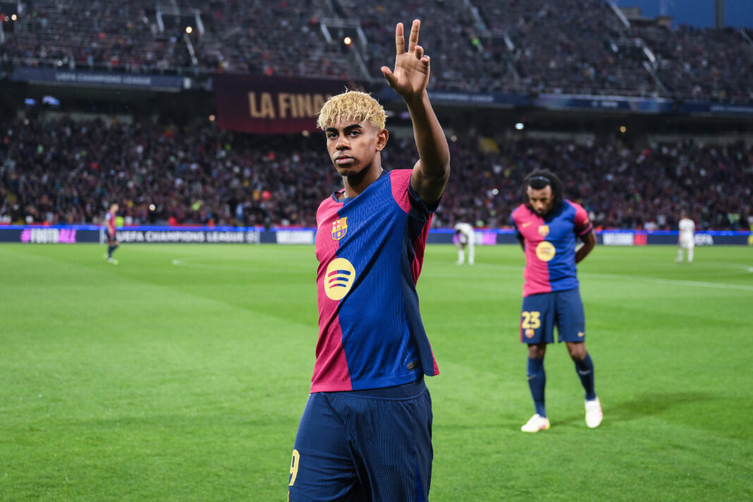 FC Barcelona v FC Internazionale Milano - UEFA Champions League 2024/25 Semi Final First Leg Lamine Yamal FC Barcelona
