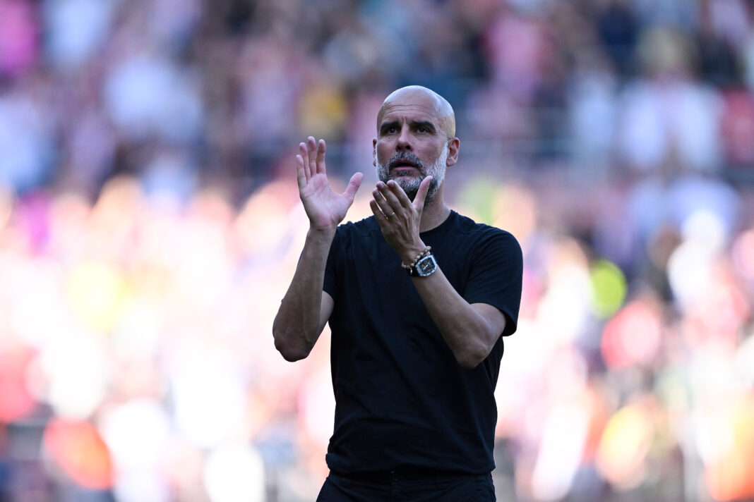 Southampton FC v Manchester City FC - Premier League Pep Guardiola of Manchester City