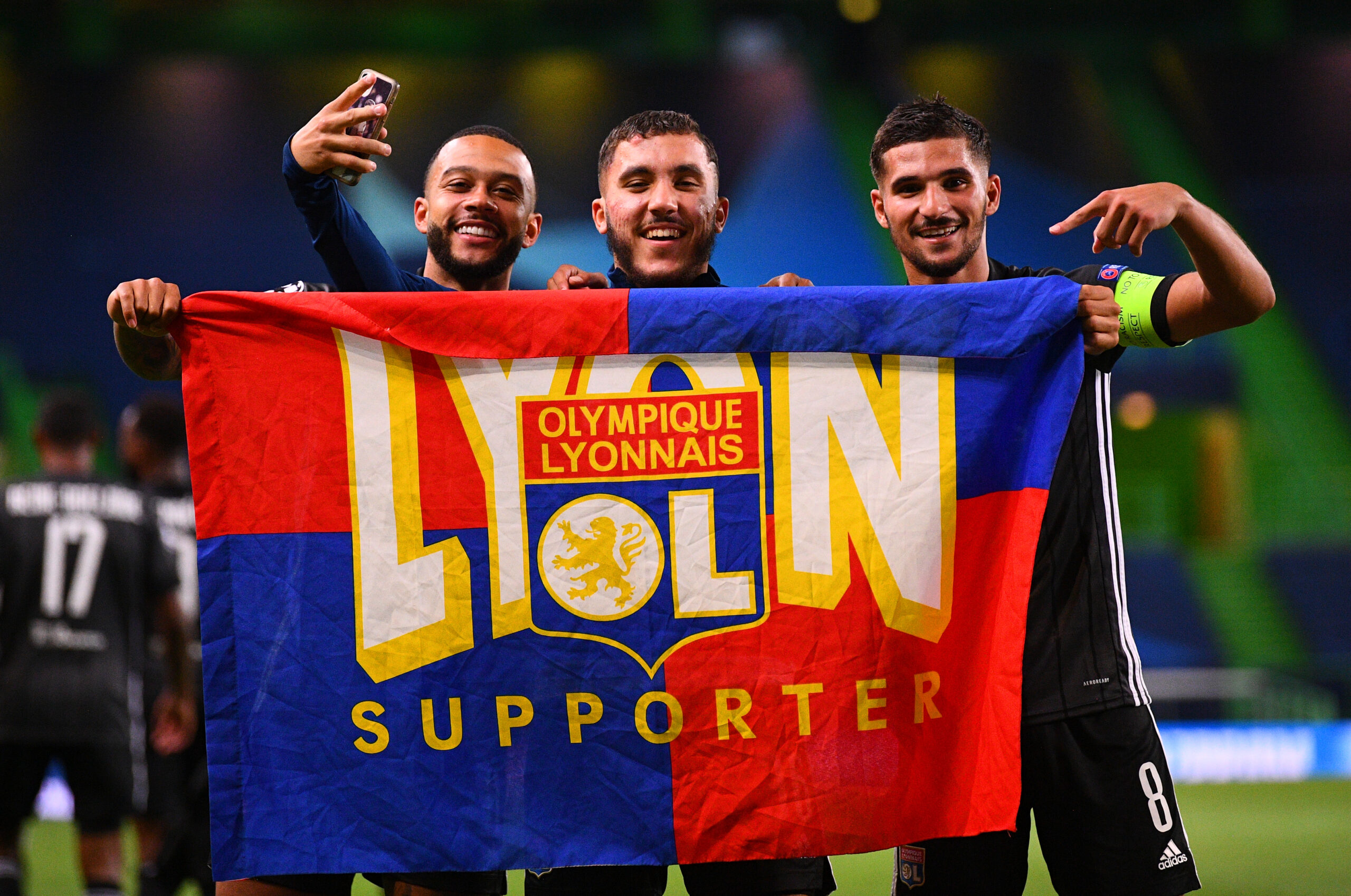 Liverpool target Cherki celebrates Lyon's win against Man City