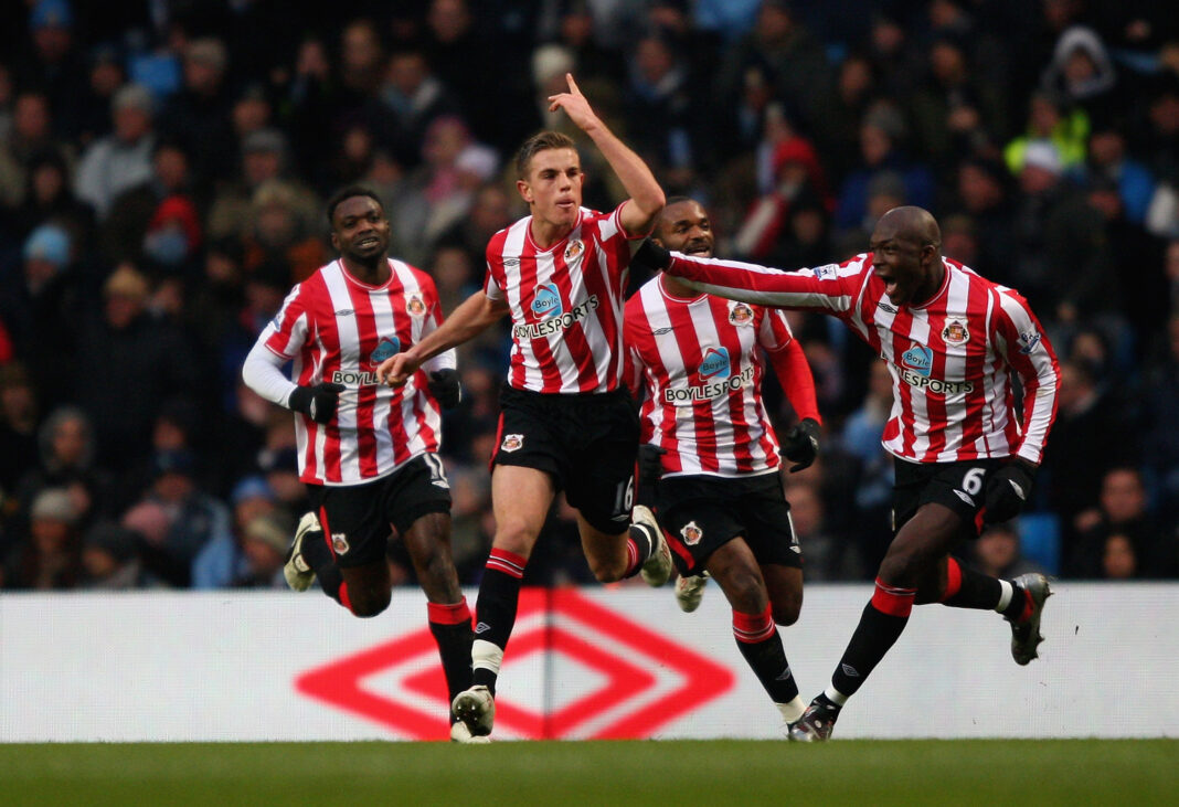 Manchester City v Sunderland - Premier League Jordan Henderson with Sunderland