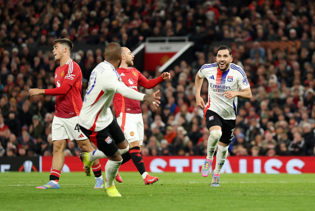 Manchester United v Olympique Lyonnais - UEFA Europa League 2024/25 Quarter Final Second Leg Liverpool target Cherki