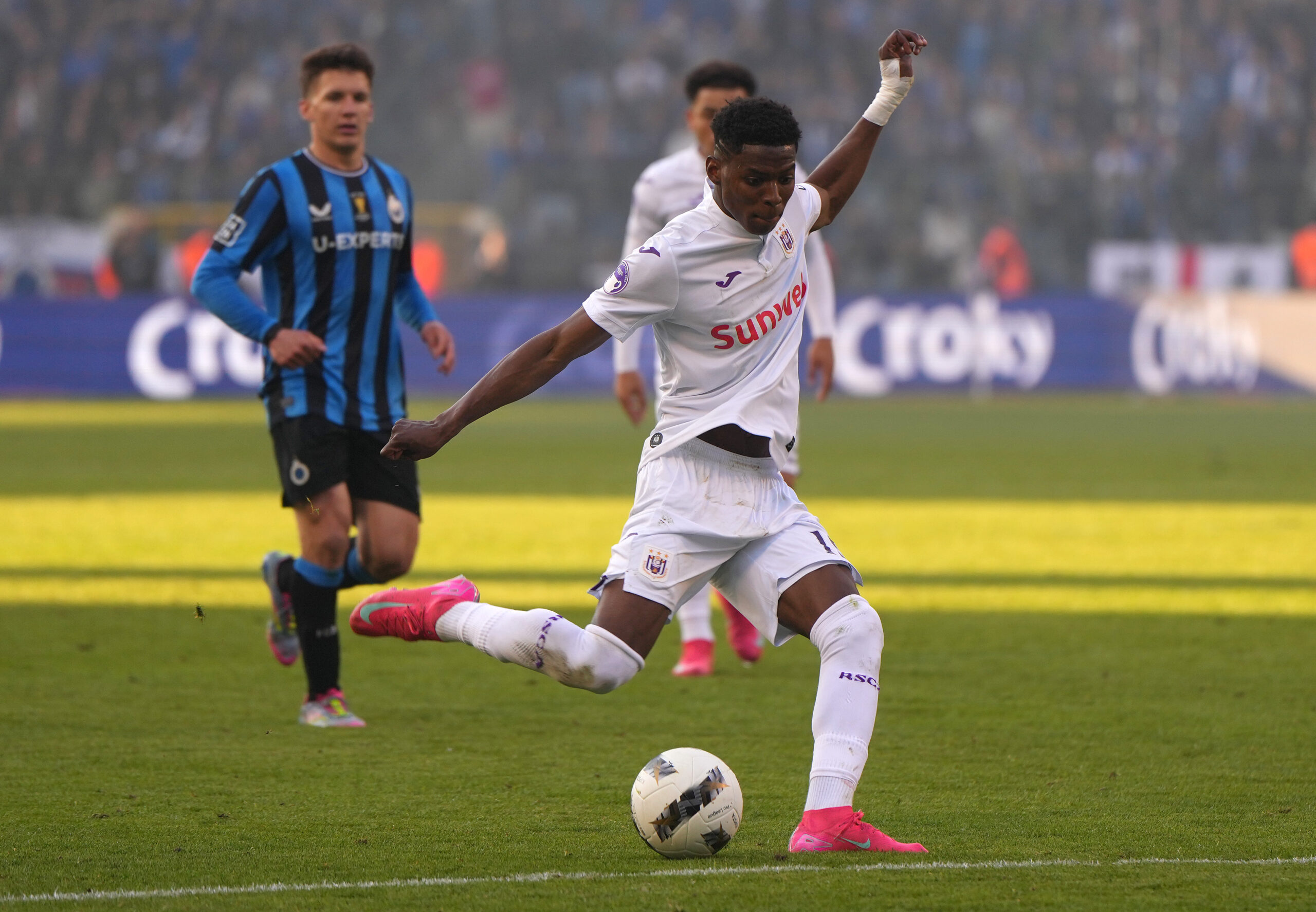 Rangers target Angulo in action for Anderlecht