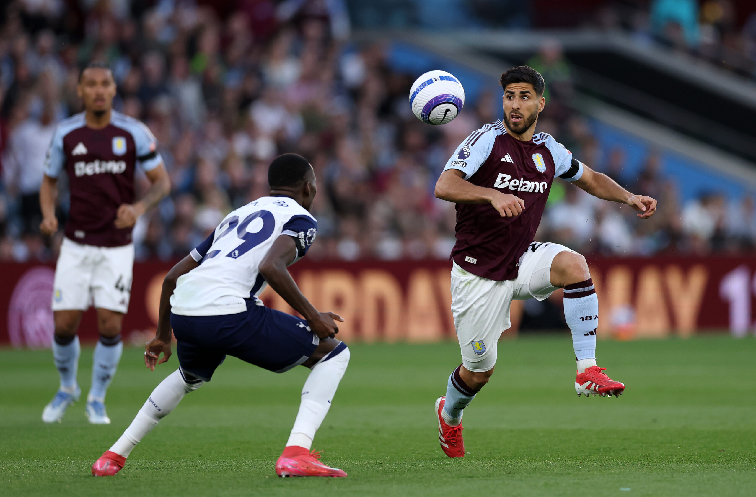Asensio in action for Aston Villa