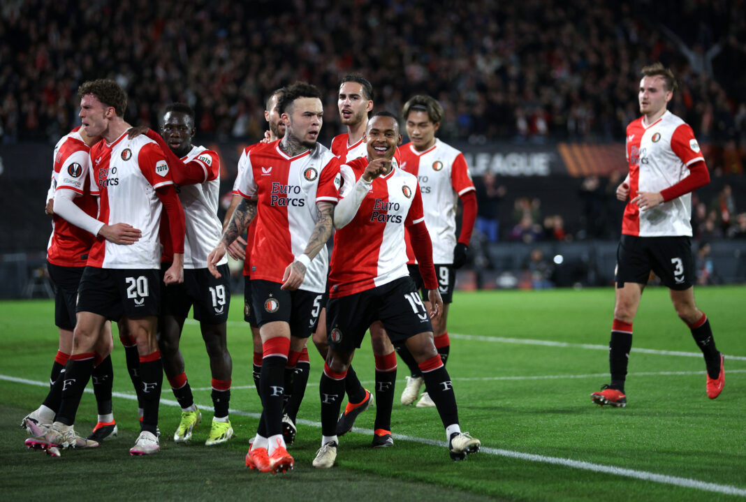 Feyenoord v AS Roma: Knockout Round Play-offs First Leg - UEFA Europa League 2023/24 Aston Villa target Igor Paixão