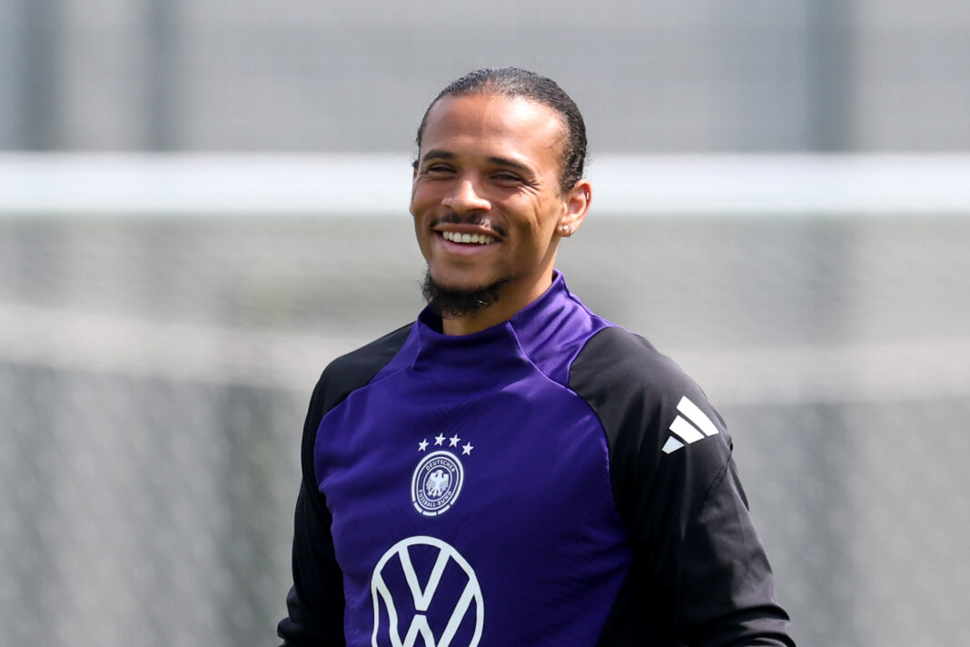 Germany Training Session And Press Conference Leroy Sané linked to Arsenal