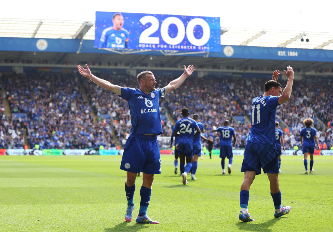 Celtic target Jamie Vardy scores his 200th Leicester City goal