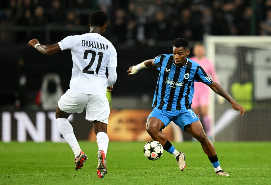 SK Sturm Graz v Club Brugge KV - UEFA Champions League 2024/25 League Phase MD2 Raphael Onyedika linked to West Ham United