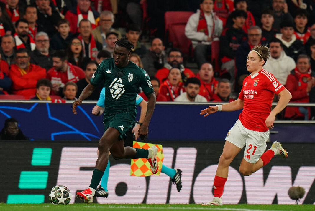 SL Benfica v AS Monaco - UEFA Champions League 2024/25 League Knockout Play-off Second Leg Sunderland target Singo