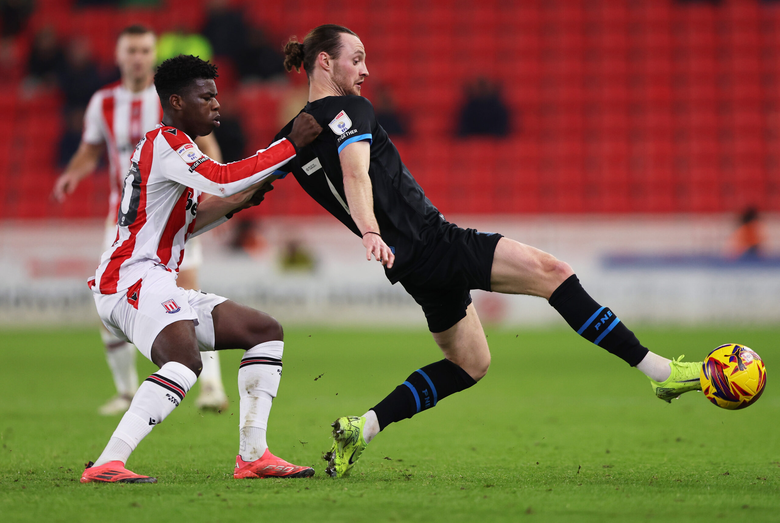 Aston Villa target Sol Sidibe in action against Preston North End
