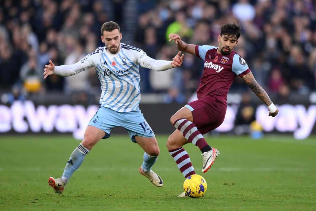 West Ham United v Nottingham Forest - Premier League Sunderland target Toffolo