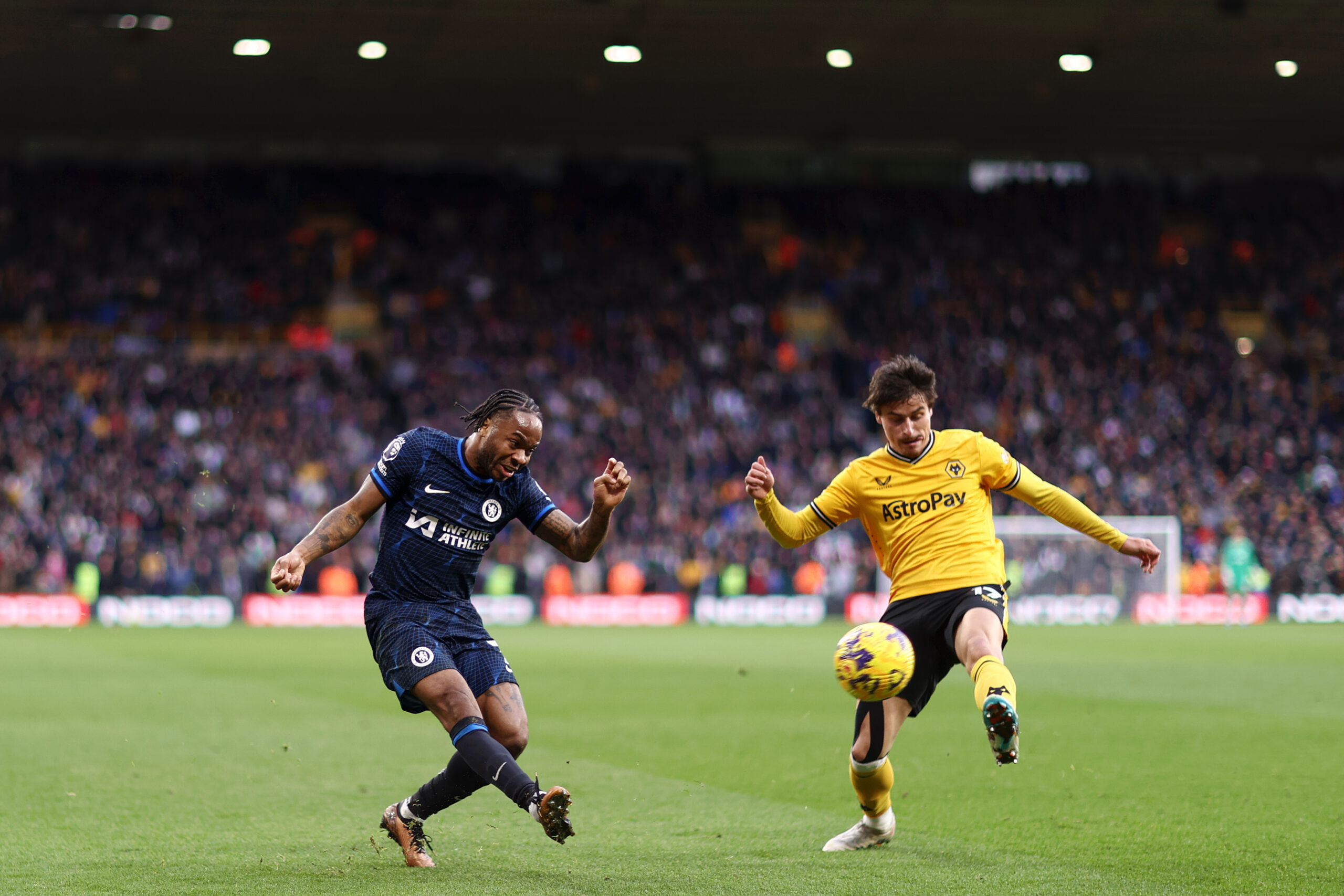 Leeds United target Hugo Bueno in action against Chelsea