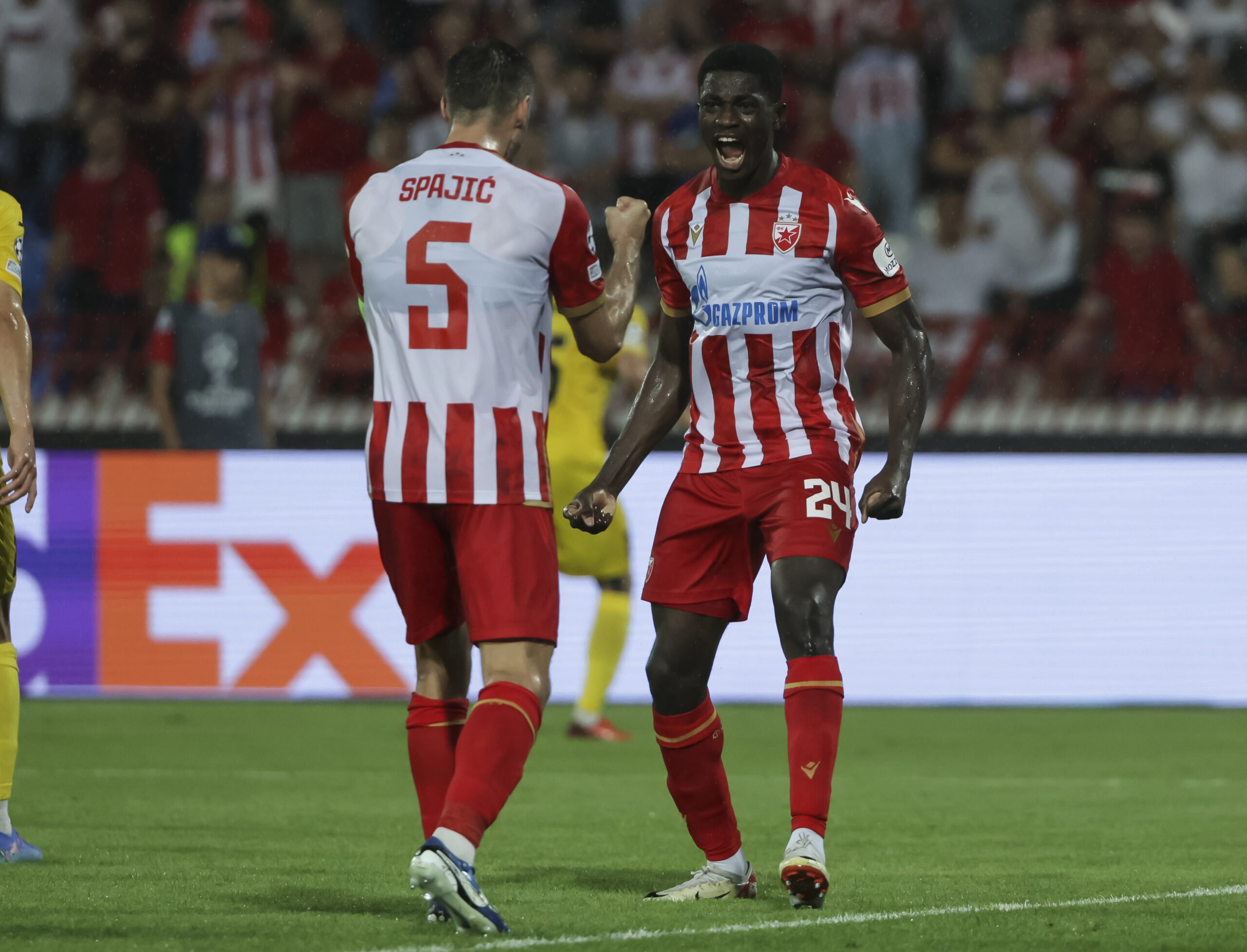Rangers target Nasser Djiga in action for Red Star Belgrade