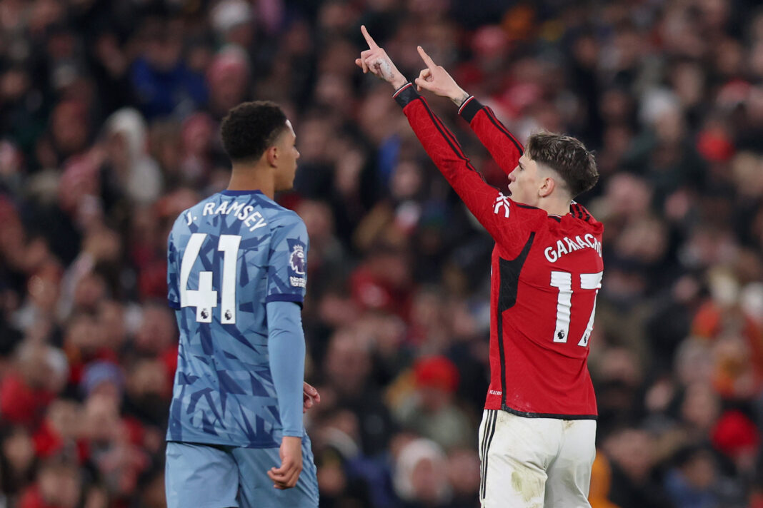 Manchester United v Aston Villa - Premier League Garnacho against Aston Villa