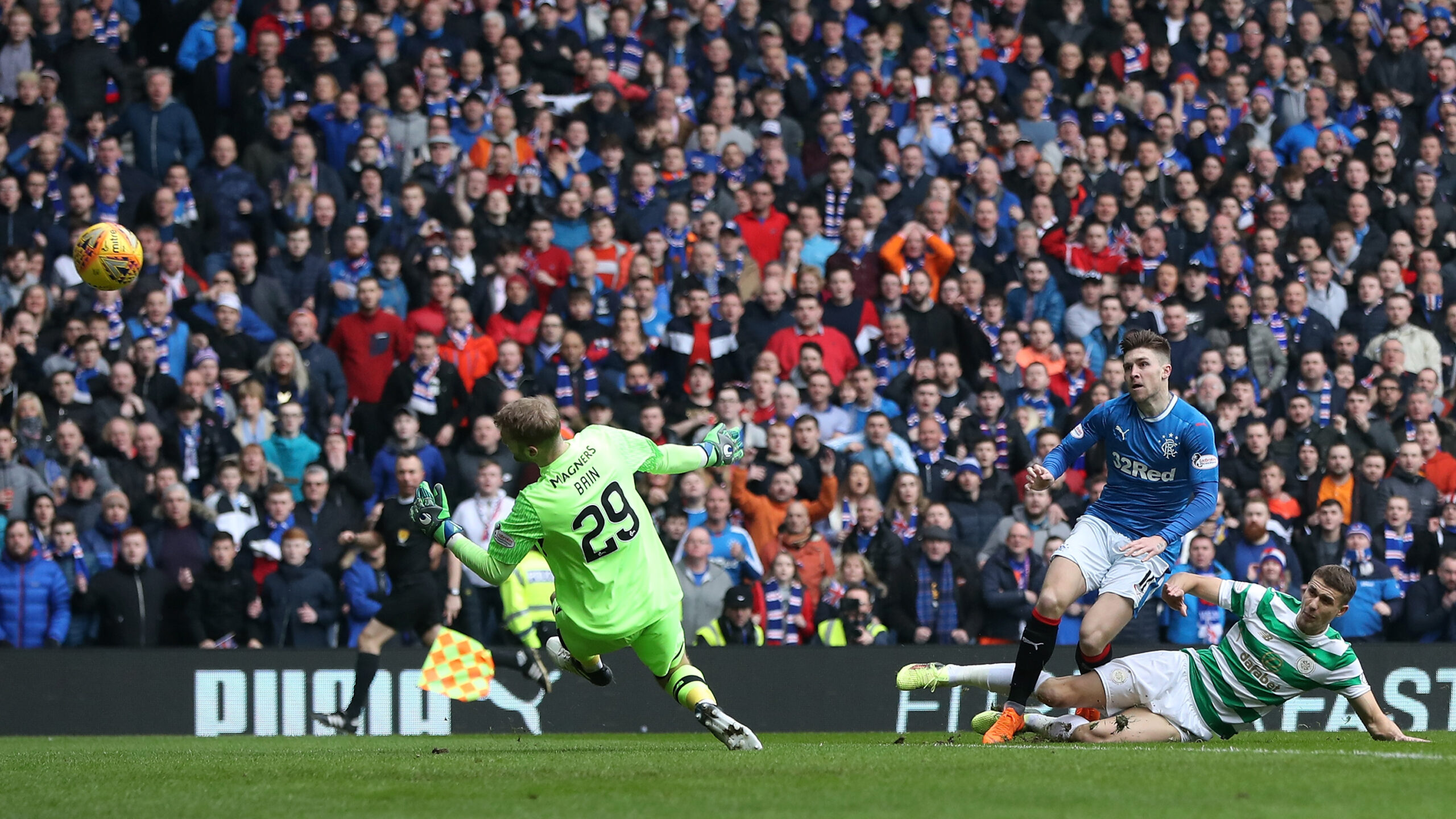 Former Rangers star Windass scores against Celtic