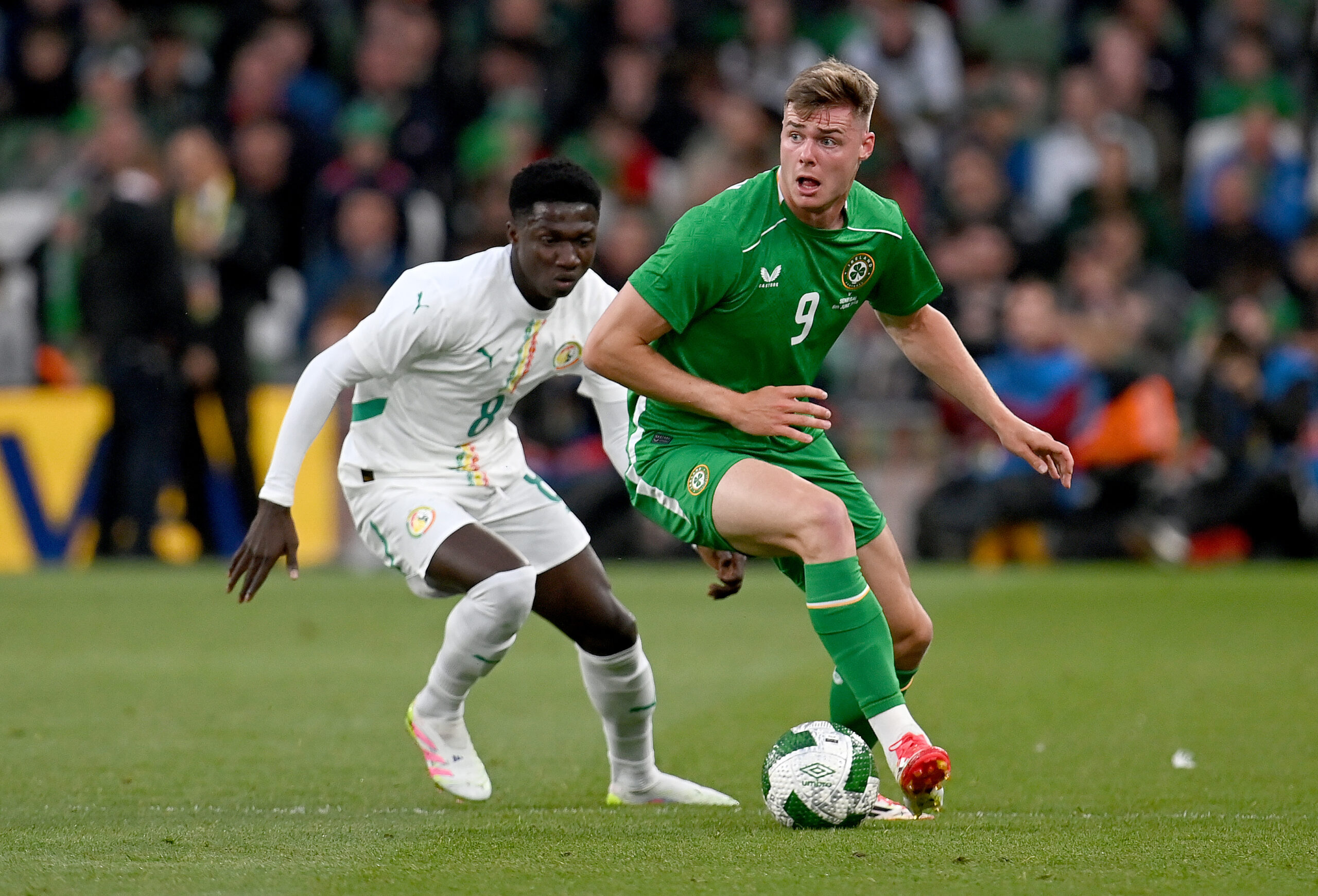 Celtic target Ferguson in action for Republic of Ireland