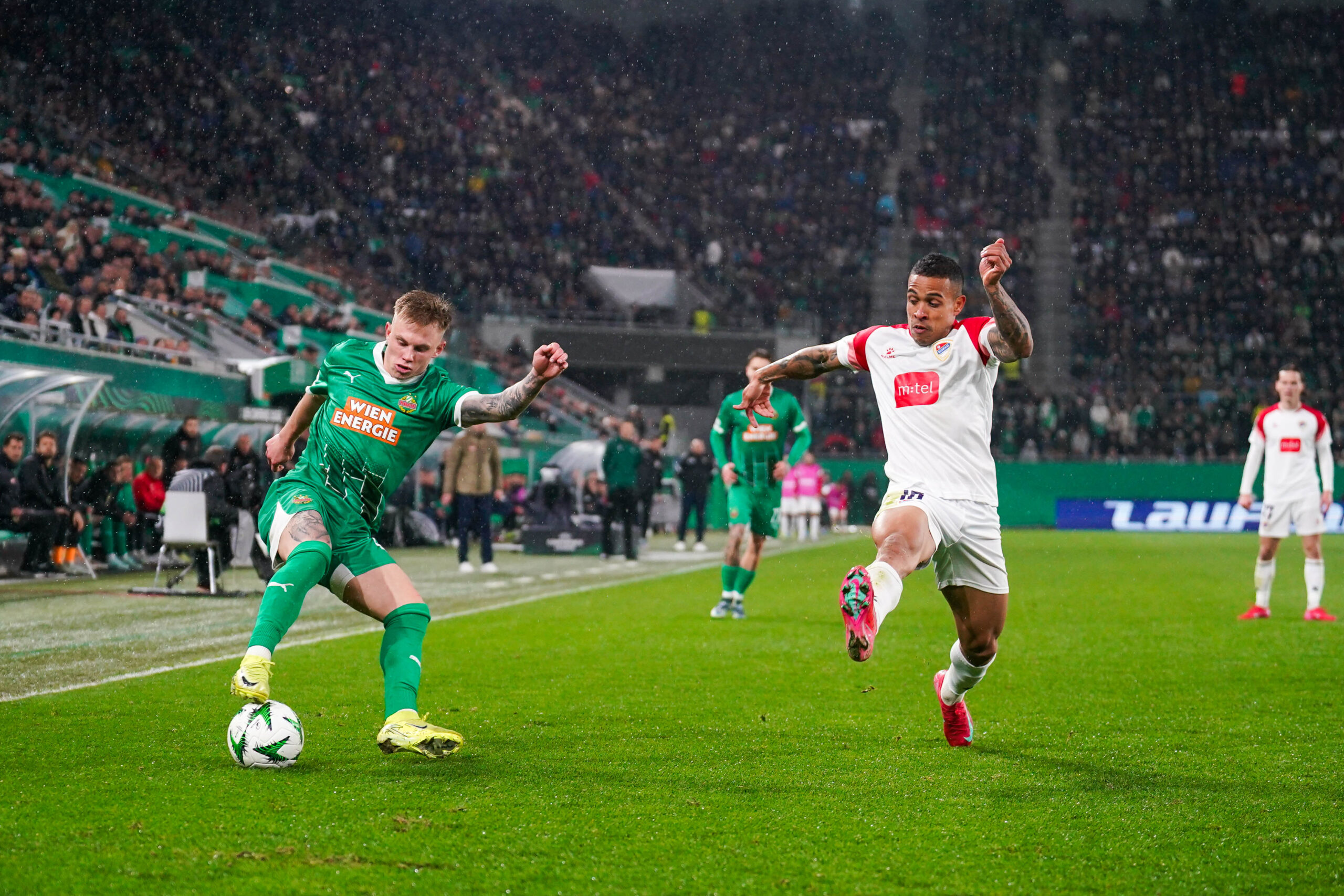 Celtic target Jansson in action for Rapid Wien