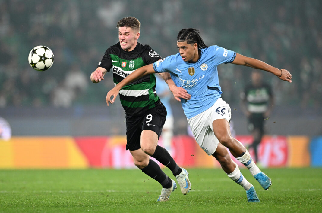 Sporting Clube de Portugal v Manchester City - UEFA Champions League 2024/25 League Phase MD4 Celtic target Simpson-Pusey