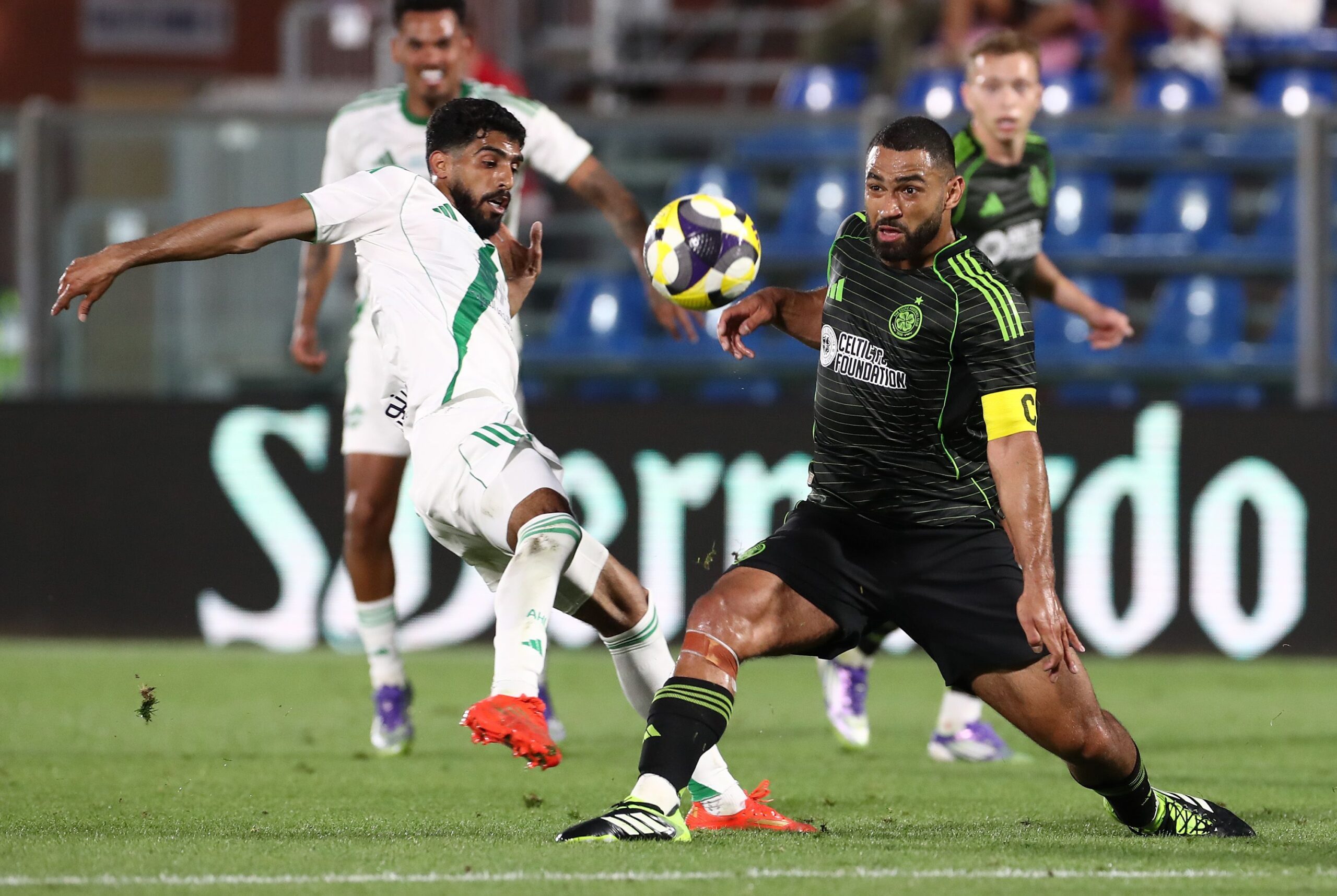 Celtic defender Carter-Vickers in action against Al-Ahli