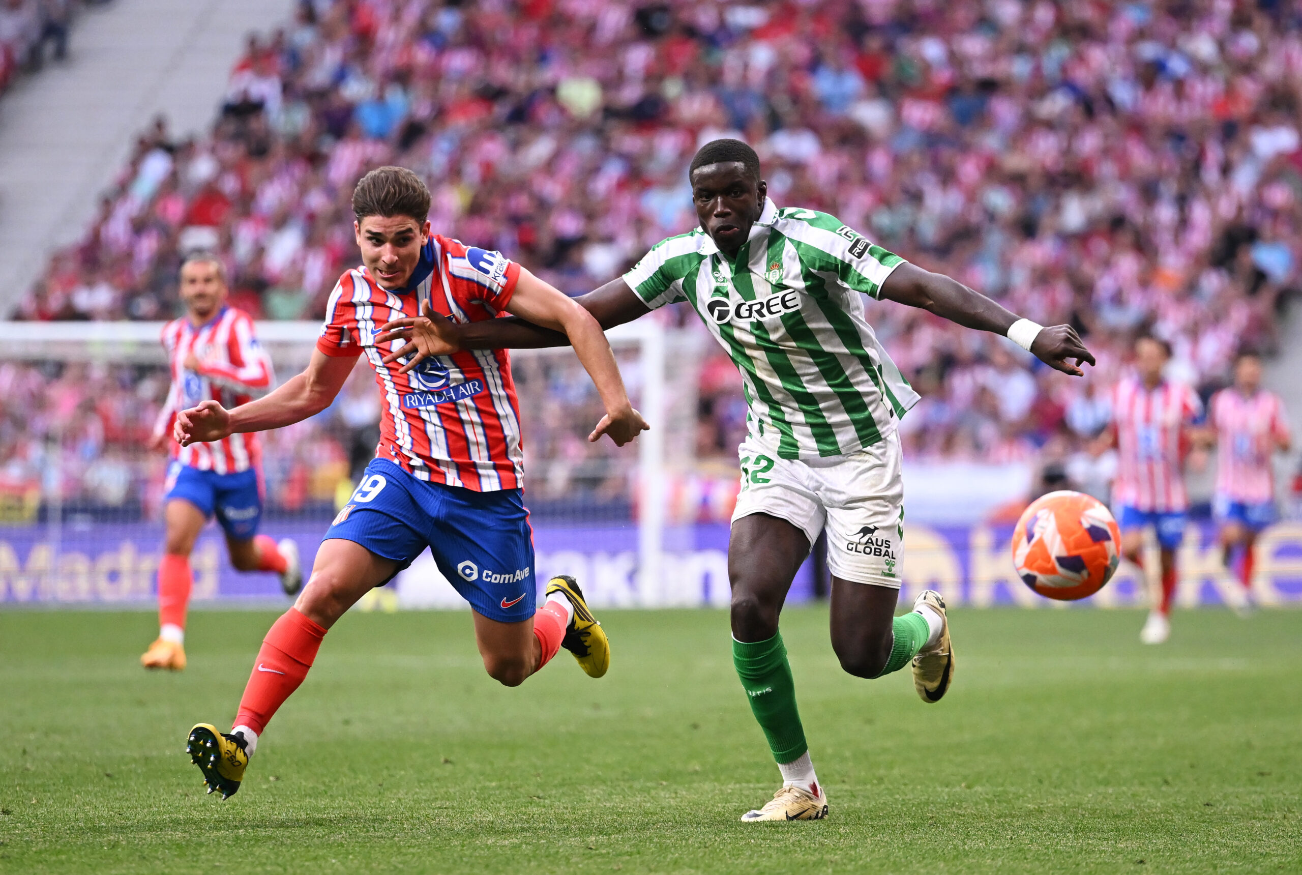 Rangers target Mendy in action against Atletico Madrid