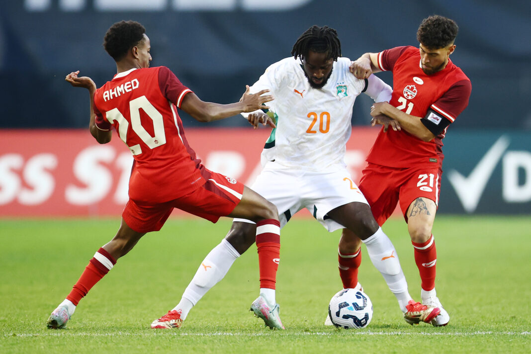 Canada v Ivory Coast - International Friendly Aston Villa target Evann Guessand