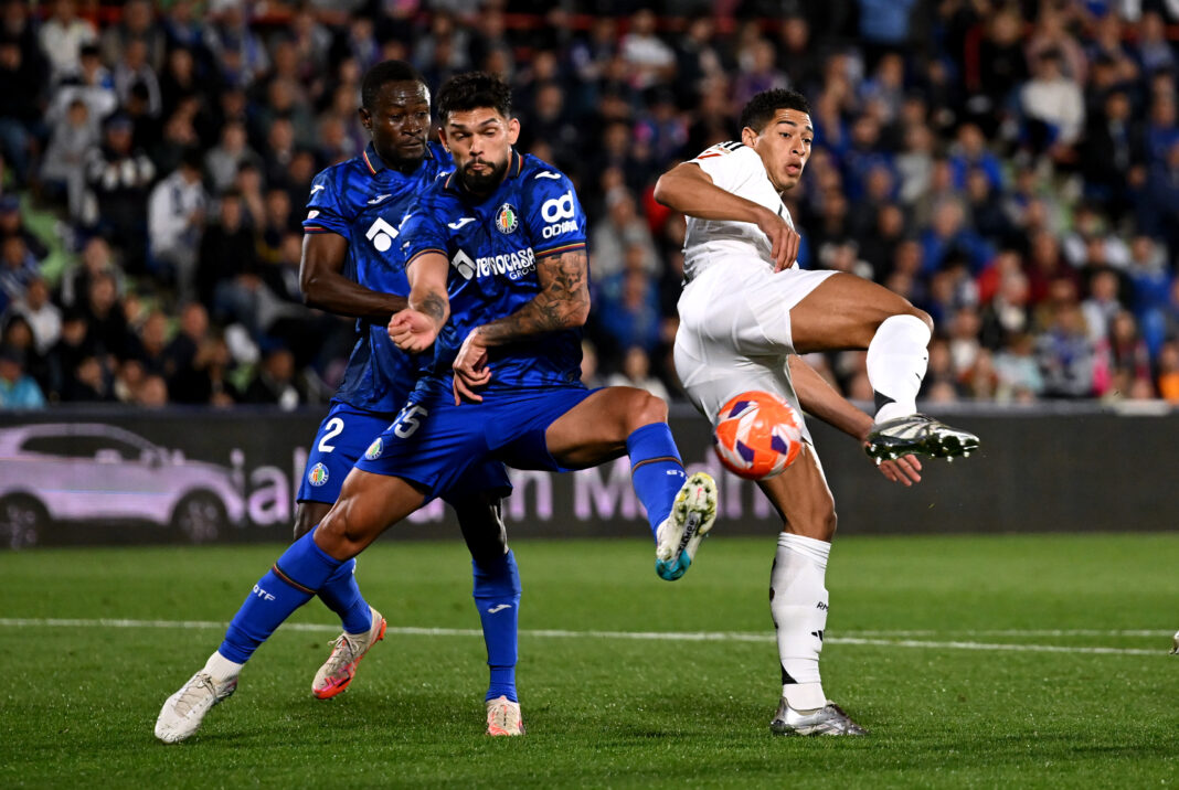 Getafe CF v Real Madrid CF - La Liga EA Sports Sunderland target Omar Alderete