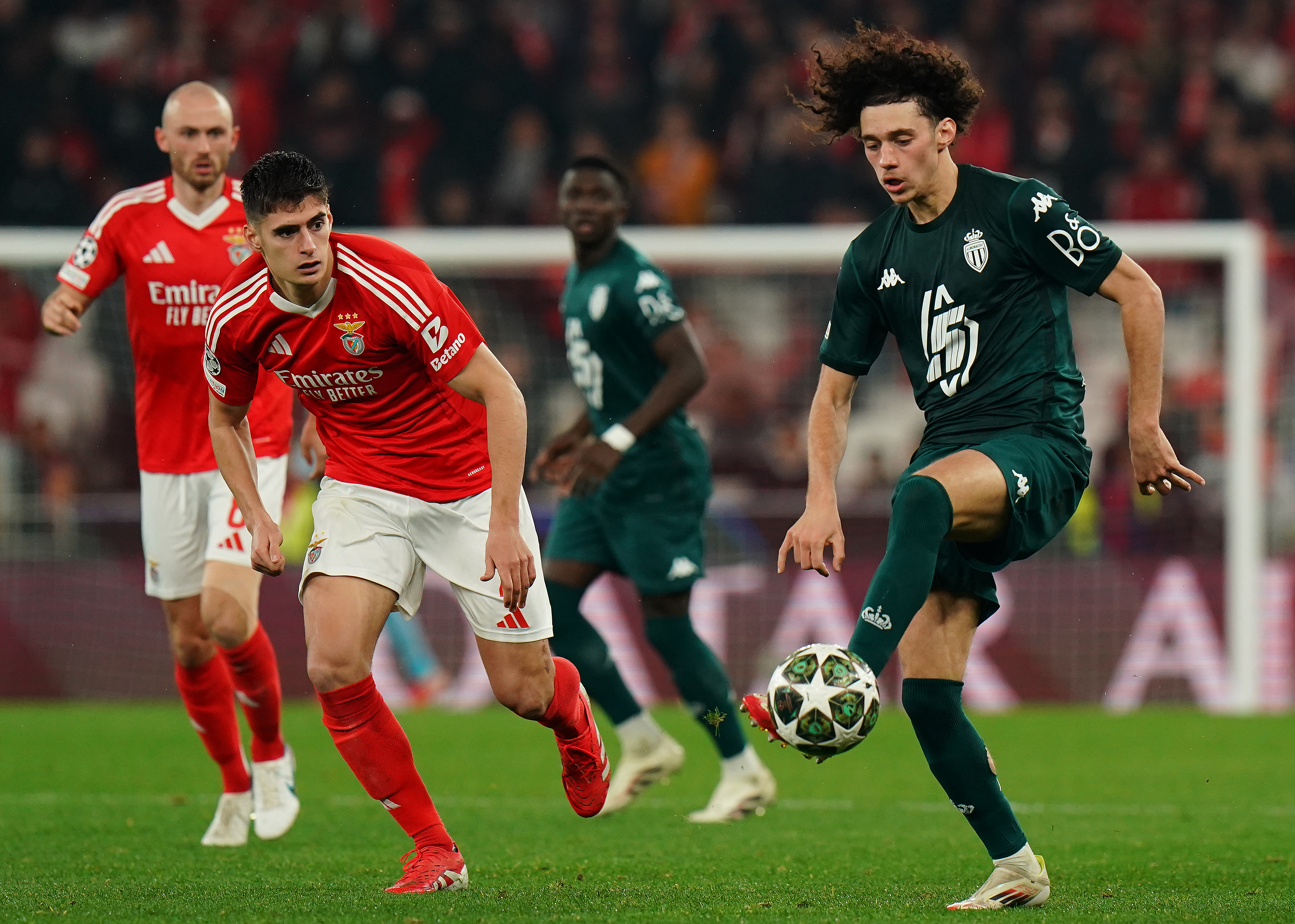 SL Benfica v AS Monaco - UEFA Champions League 2024/25 League Knockout Play-off Second Leg Maghnes Akliouche