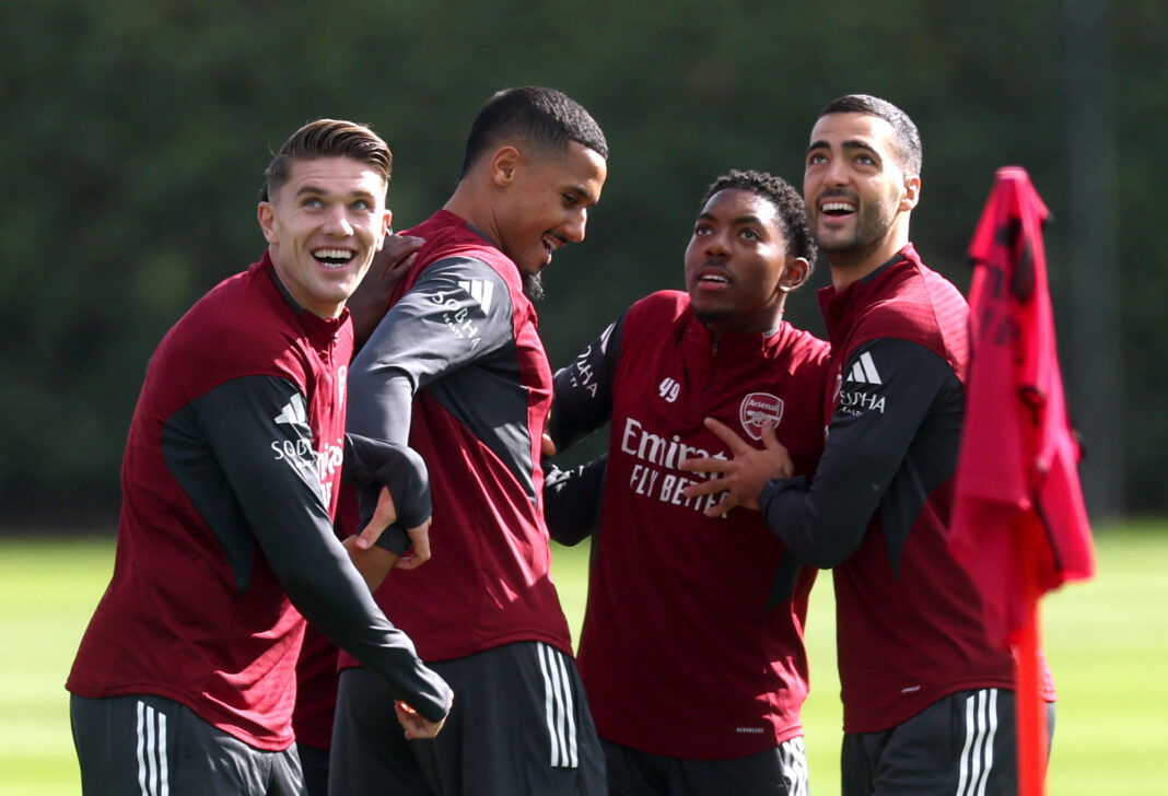 Arsenal FC Training Session And Press Conference - UEFA Champions League 2025/26 League Phase MD2