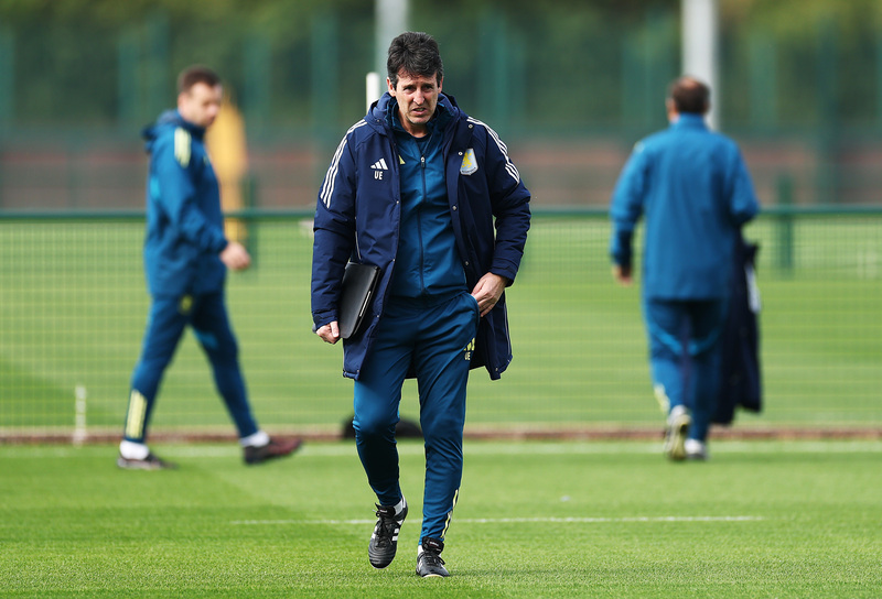 Aston Villa FC Training Session And Press Conference - UEFA Europa League 2025/26 League Phase MD2 Aston Villa news