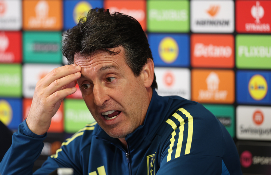 Aston Villa FC Training Session And Press Conference - UEFA Europa League 2025/26 League Phase MD1 Aston Villa news