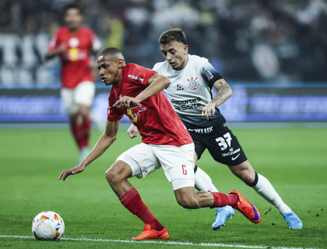 Corinthians v Bragantino - Copa CONMEBOL Sudamericana 2024 Leeds United target Jhon Jhon