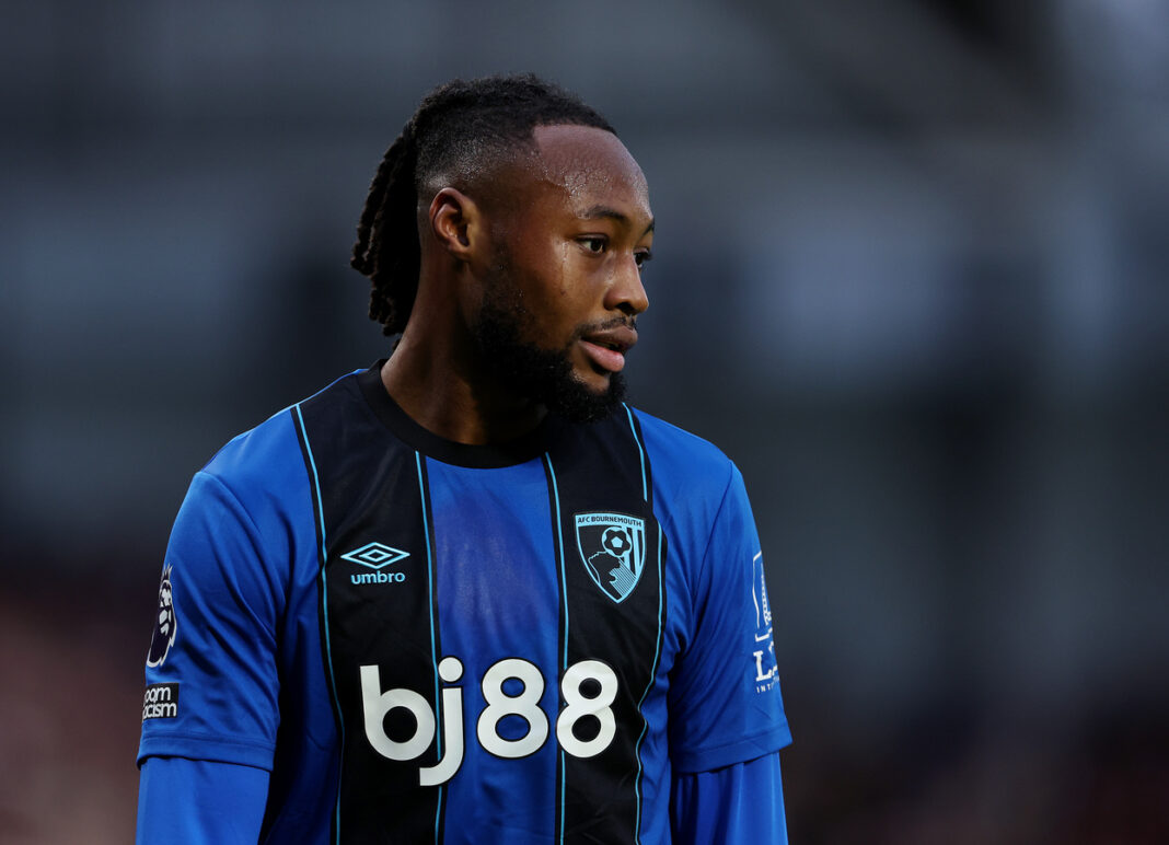 Antoine Semenyo in action for Bournemouth, amid reports of an immediate January transfer to Manchester City.