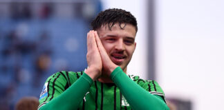 Aston Villa Set To Raid Serie A For 22-Year-Old Defender: Is He The Perfect Left-Footed Cover For Pau Torres? Aston Villa transfer target Tarik Muharemovic playing for Sassuolo.