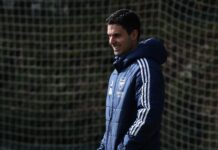Why Arsenal Will Win The League If They Win Today? Mikel Arteta walks out of an Arsenal training session
