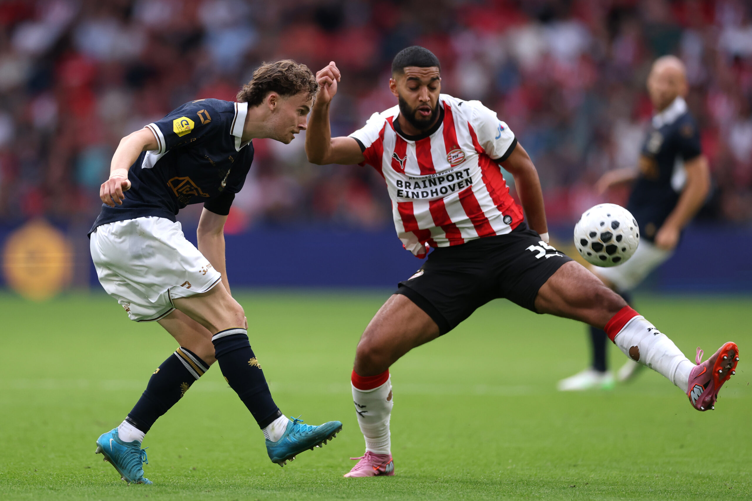 Celtic target Jakob Breum in action against PSV
